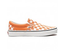 Slip-On Vans оранжевые в клетку вансы