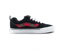 Кеды Vans Knu Skool Rave Plaid Black черные